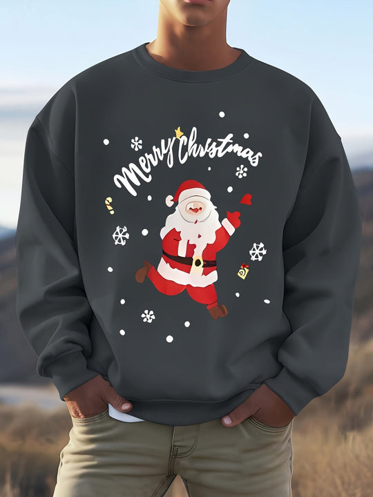 R&B | Sweatshirt mit Weihnachtsmotiv Baumwolle Frohe Weihnachten Design