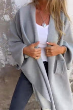 R&B | lässige V-Ausschnitt Stola Cape Jacke