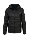 R&B | Hüftlange Kapuzen-Licht-Steppjacke
