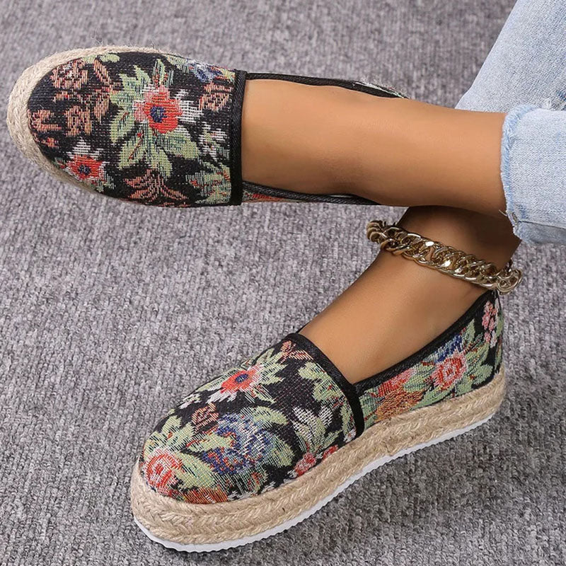 Vintage Plattform Slip-On Schuhe R&B