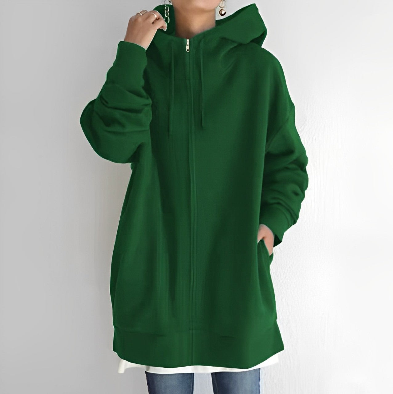 Heidi-Mode | Fleece-Hoodie mit Reißverschluss