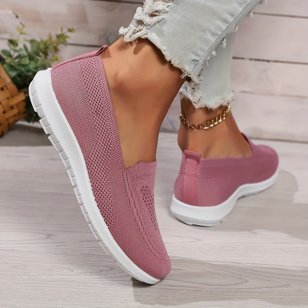 R&B | Einfarbige Gestrickte Sneaker Für Damen