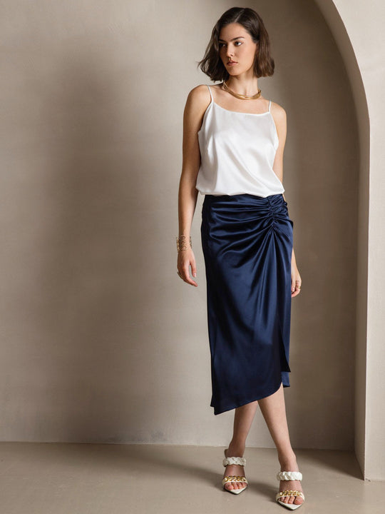 R&B | Seide Entspannt Spaghettiträger Camisole Top