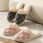 R&B | Bequeme Damen Hausschuhe mit Pelzfutter