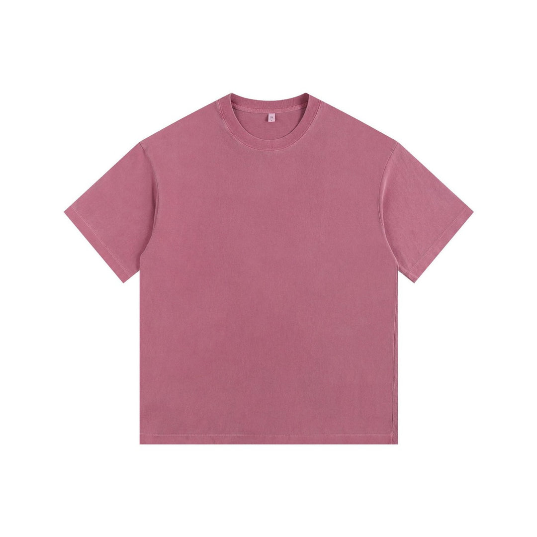 R&B | Schillerndes altes kurzes T-Shirt mit Färbung