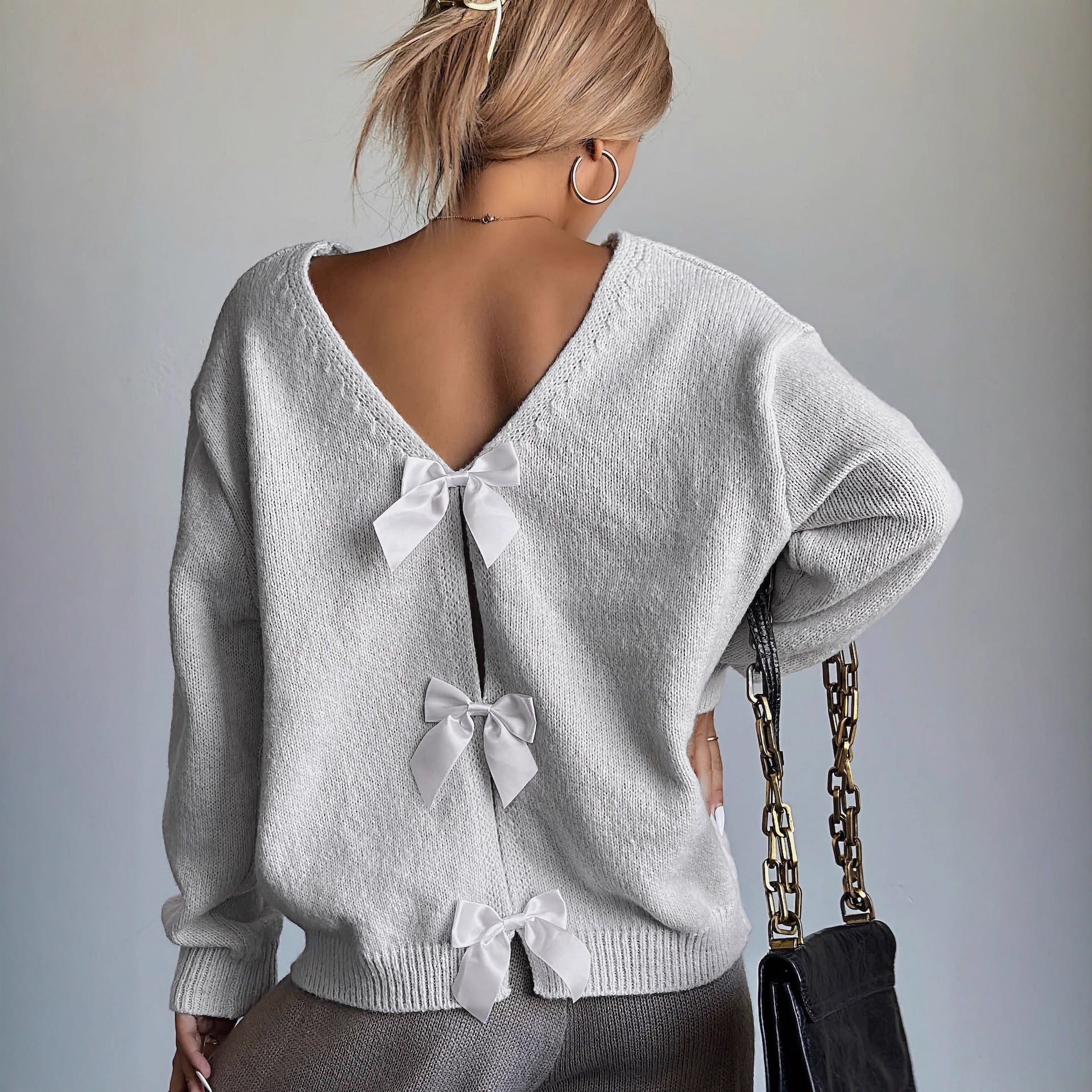 R&B | Pullover mit Rückenausschnitt