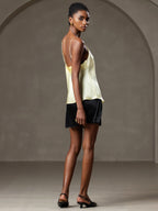 R&B | V-Ausschnitt Reine Seide Spaghettiträger Camisole Top