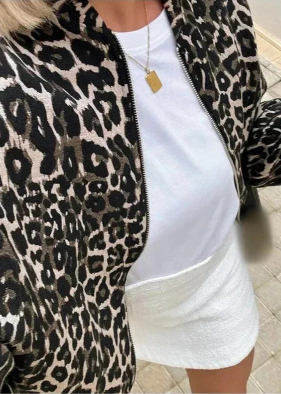 R&B | Leoparden Bomberjacke