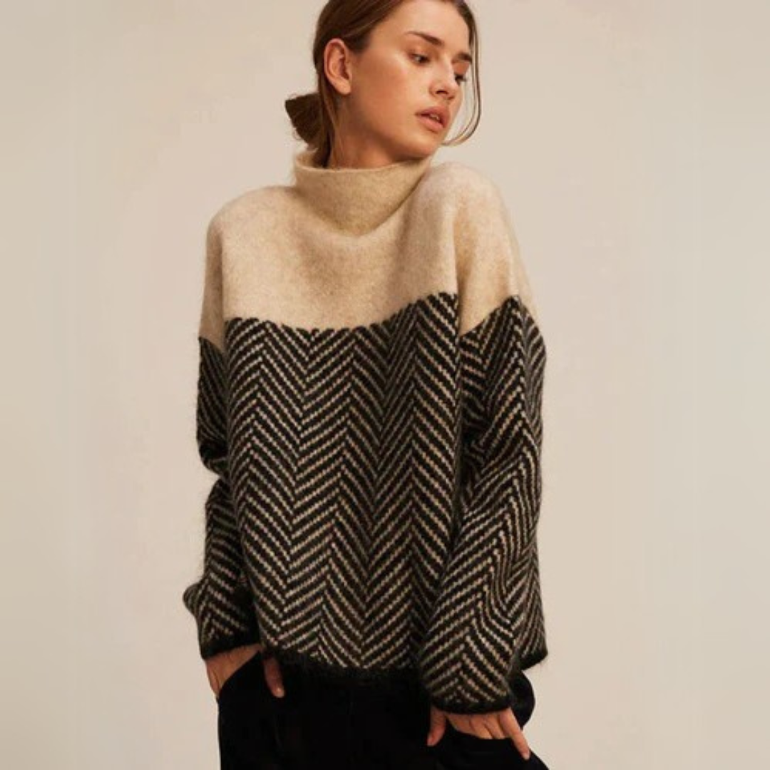 R&B | Grobstrick Rollkragenpullover