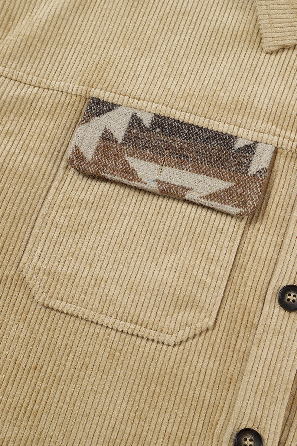R&B | Aztek-muster Shirtjacke Baumwolle Komfort und Stil