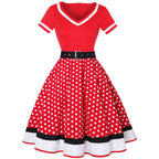 R&B | Vintage Hepburn Polka Dot Kleid