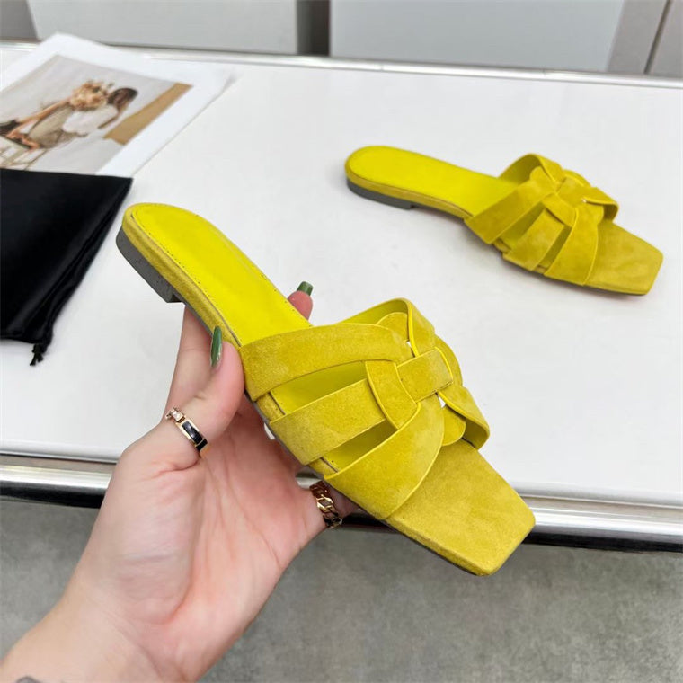 R&B | Damenmode Einfache Kreuz Mittel-Hoch Schuhe