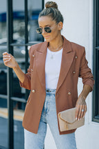 R&B | Doppelreiher-Reverskragen Langarm Blazer