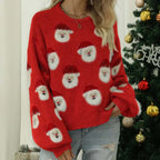 R&B | Weihnachtlicher Strickpullover mit Rentiermotiv