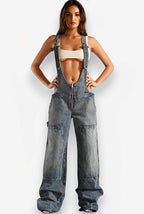 R&B | Denim Multi Taschen Overall