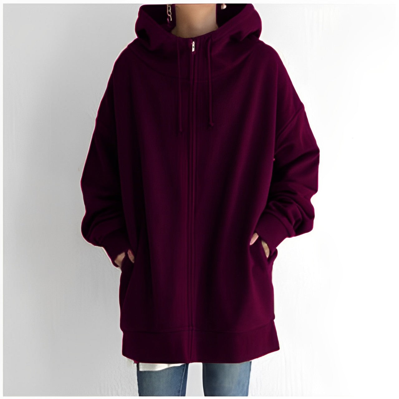 Heidi-Mode | Fleece-Hoodie mit Reißverschluss