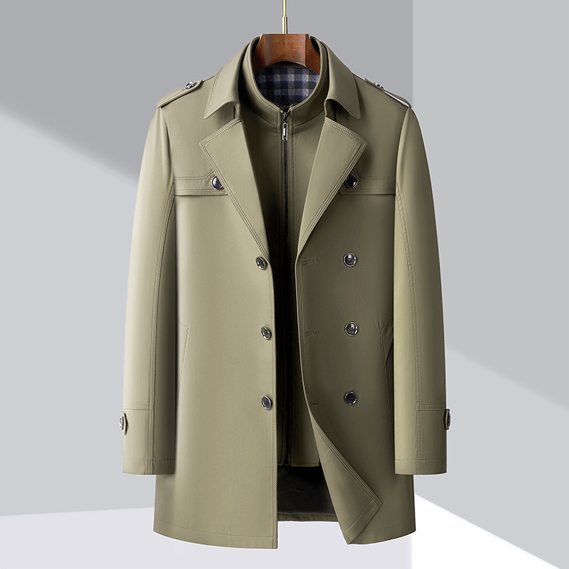 R&B | Herren Doppelreiher Trenchcoat
