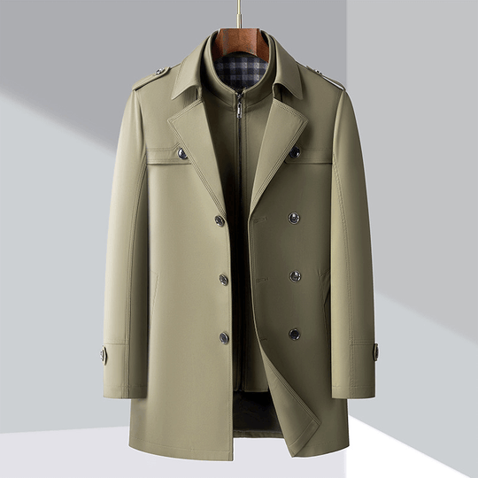 R&B | Herren Doppelreiher Trenchcoat
