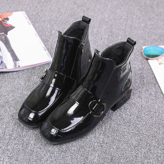Elegante Stiefelette mit Schnalle für Damen R&B