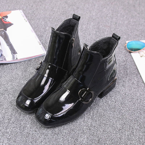 Elegante Stiefelette mit Schnalle für Damen R&B