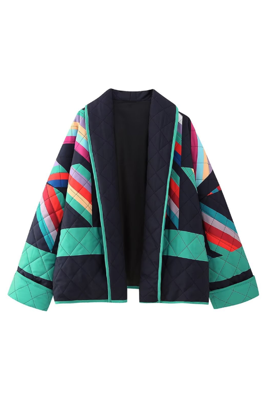 R&B | Bedruckte Patchwork Baumwolljacke
