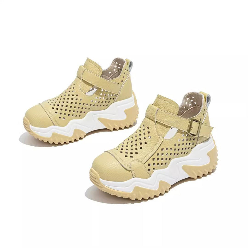 Atmungsaktive Sommer-Schuhe für Damen mit dicken Sohlen R&B R&B