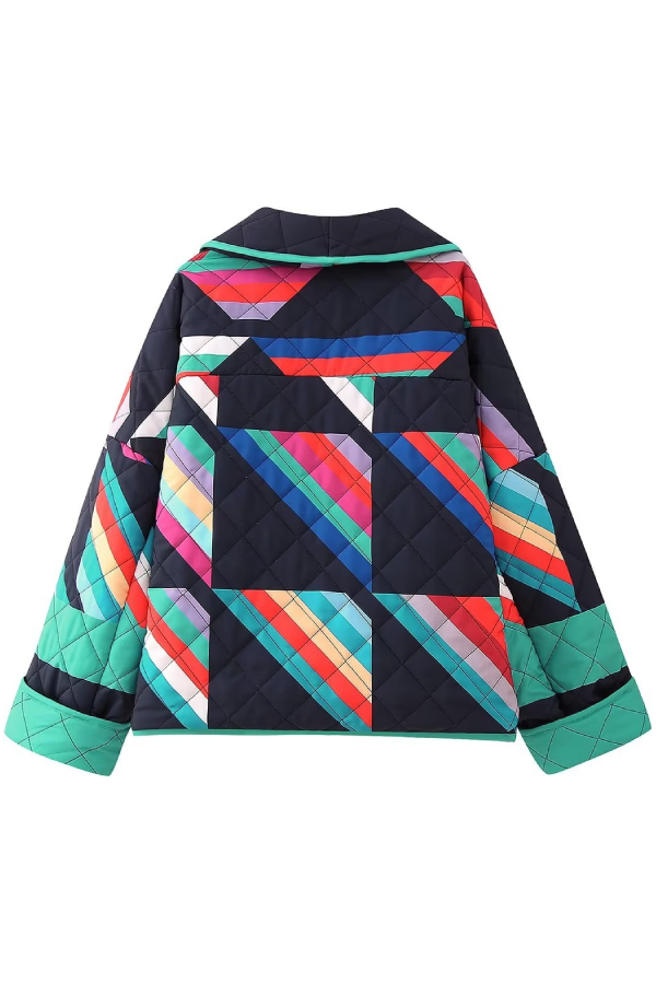 R&B | Bedruckte Patchwork Baumwolljacke