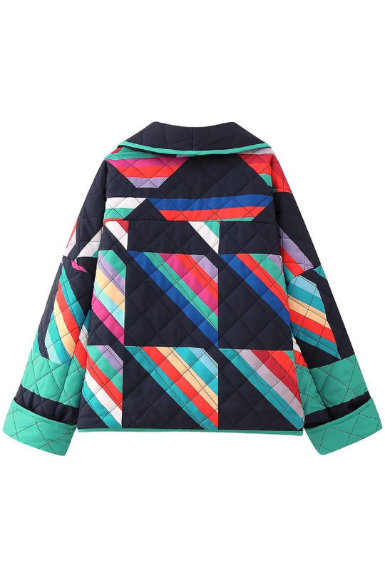 R&B | Bedruckte Patchwork Baumwolljacke