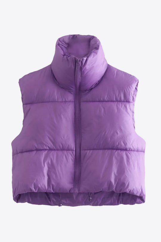 R&B | Zip-Up Drawstring Puffer Weste