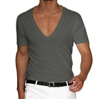 R&B | Slim Fit T-Shirt mit V-Ausschnitt