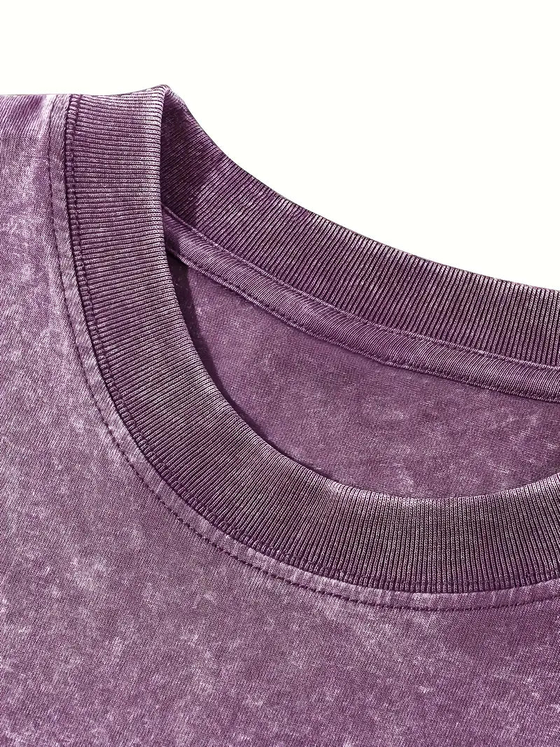 R&B | Baumwoll-T-Shirt mit Rundhalsausschnitt