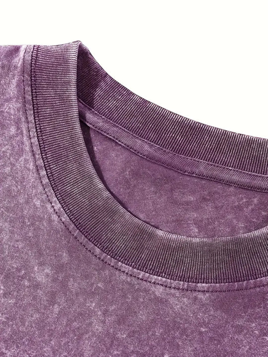 R&B | Baumwoll-T-Shirt mit Rundhalsausschnitt