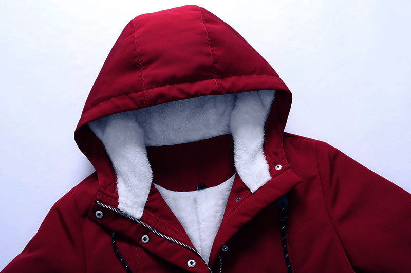 R&B | Damen Fleecejacke mit Kapuze und Kordelzug