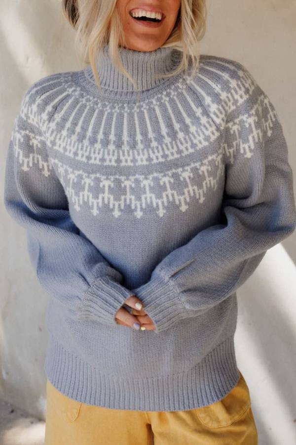 R&B | Weihnachts Verdickte Rollkragen Langarm Gestrickter Pullover