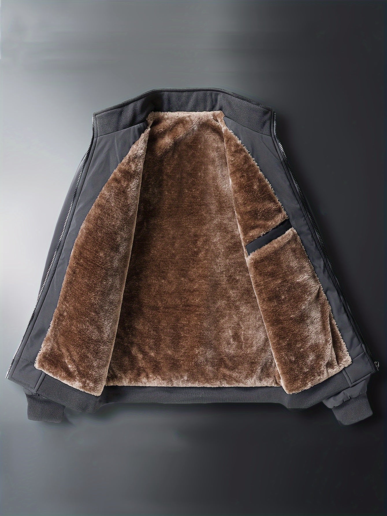 R&B | Winddichte Jacke mit Imitiertem Pelzfutter Polyester Warm und Komfortabel
