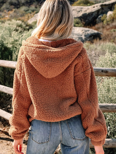 R&B | Damen Relaxed Fit Zip Up Teddyjacke