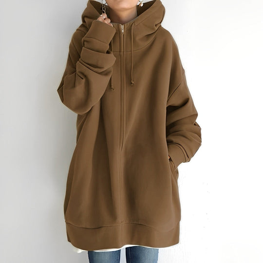 R&B | Fleece-Hoodie mit Reißverschluss