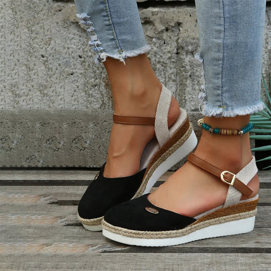 Vintage Wedge Sandalen R&B