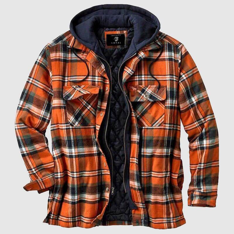 R&B | Herren Freizeit Karo-Jacke - Frühling & Herbst Reguläre Passform