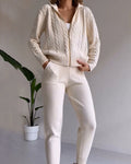 R&B | Lässiger Twist-Jacquard-Zweiteiler