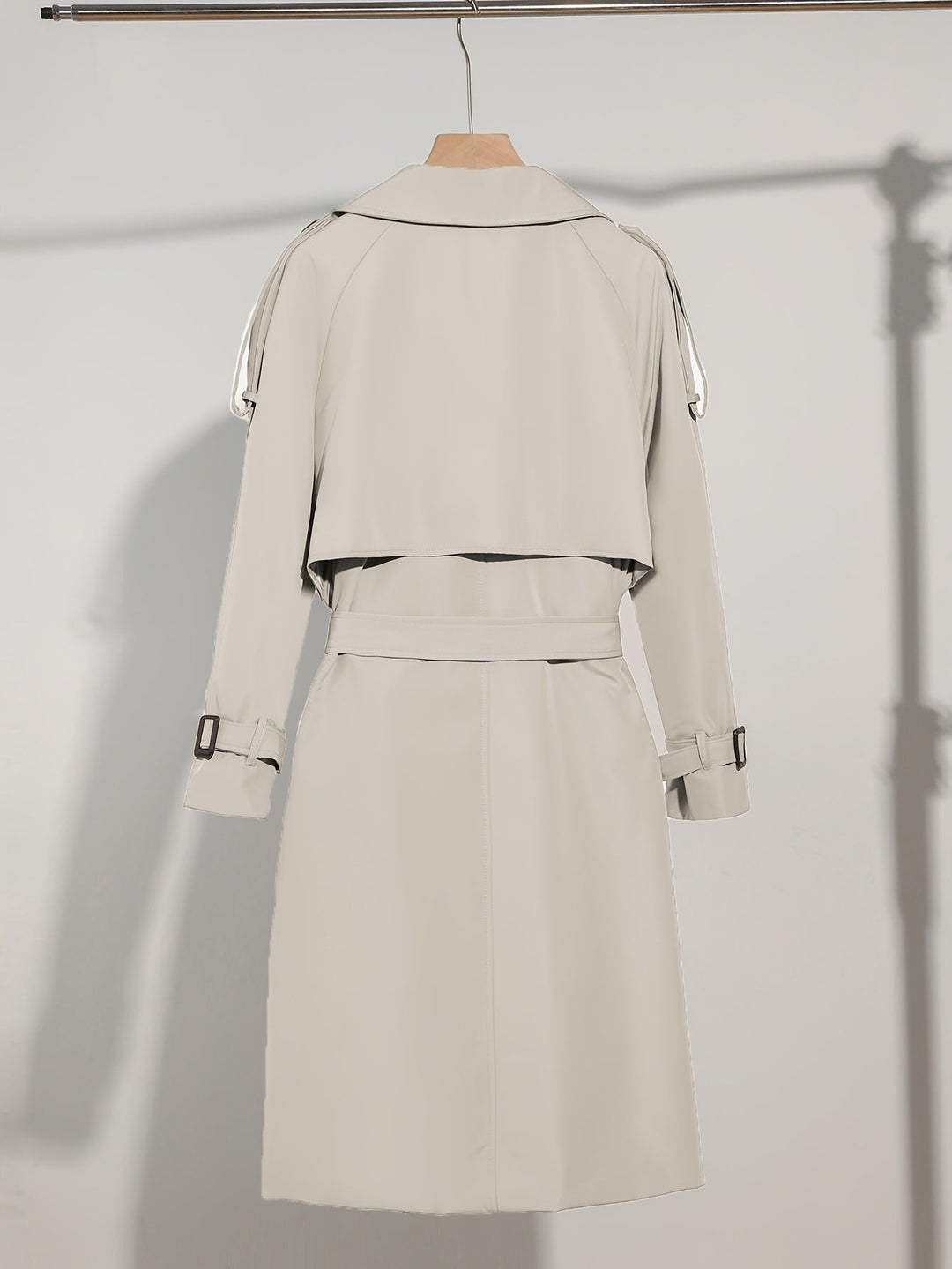 R&B | Mantel mit Gürtel-Design Casual Plus Size für Frauen Perfekt für lässige Tage