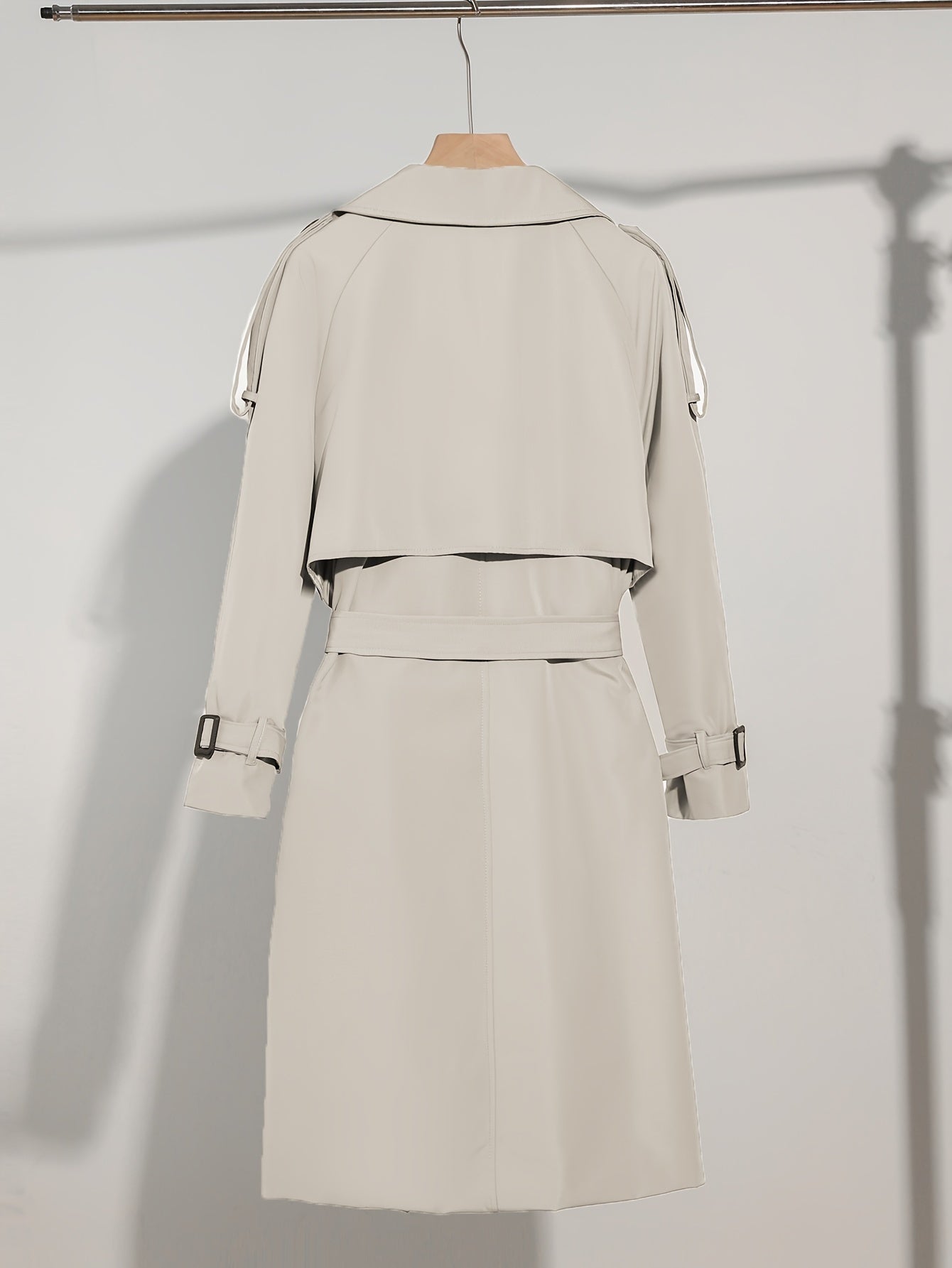 R&B | Mantel mit Gürtel-Design Casual Plus Size für Frauen Perfekt für lässige Tage