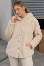 Damen Kuscheljacke mit Kapuze und Taschen R&B