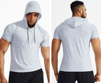 R&B | Sport-Kapuzenpullover mit halben Ärmeln