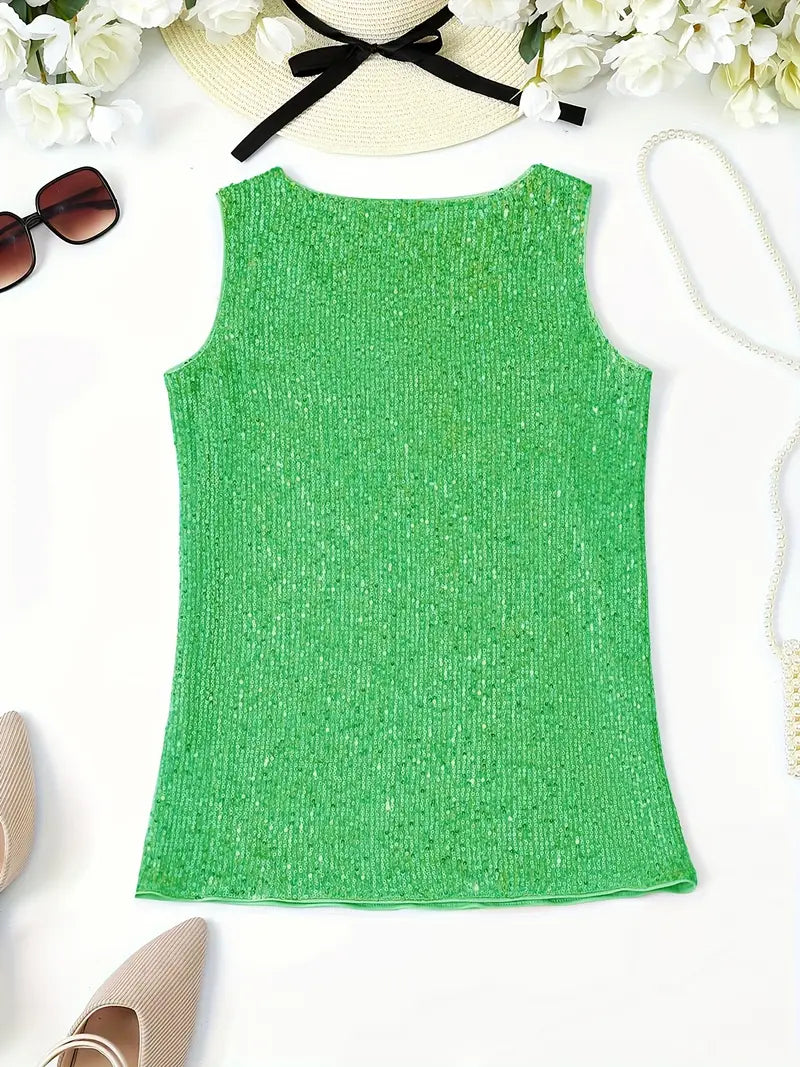 R&B | Ärmelloses Top mit Pailletten