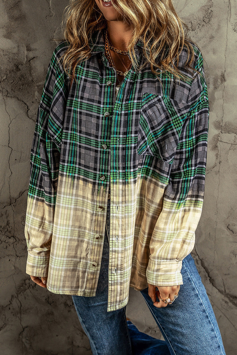 R&B | Patchwork Cam Jacket in Checkered Cotton Blend Trendy und Unique