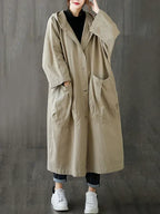 R&B | Langer Wasserdichter Trenchcoat Mantel
