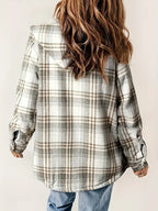 R&B | Winter Karierte Zip Jacke