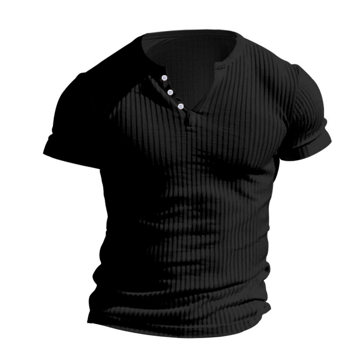 R&B | Einfarbig Lässig gestricktes T-Shirt