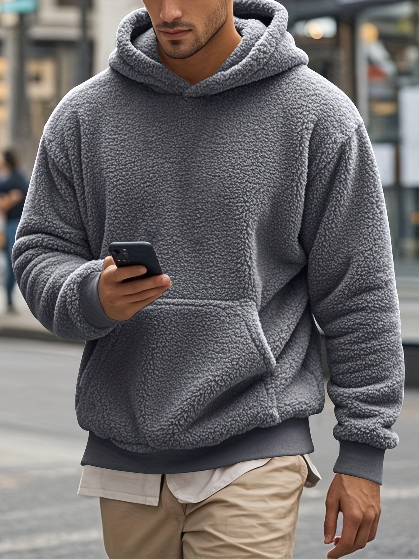R&B | Weiche Fleece-hoodie Polyester Komfort und Stil
